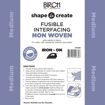 SHAPE TO CREATE I/F Non Woven Fusible Medium 90cm - White