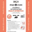 SHAPE TO CREATE I/F Multi Stretch Fusible Soft 90cm - Black
