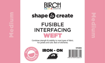 SHAPE TO CREATE I/F Weft Fusible Medium 90cm - White