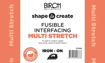 SHAPE TO CREATE I/F Multi Stretch Fusible Soft 90cm - White
