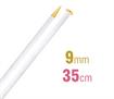 Knitting Needle 35Cm X 9.00Mm - champagne/gold glitter