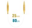 Champagne Circular Knitting Needle 80CM X 25.00MM