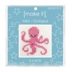 Mini Cross Stitch Kit 6 x 6cm - Octopus