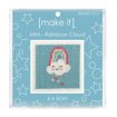 Mini Cross Stitch Kit 6 x 6cm - Rainbow Cloud
