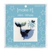 Mini Cross Stitch Kit 7 x 6.5cm - Whale