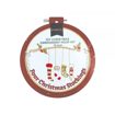 DIY Christmas Embroidery Hoop Kit 16.3cm - Four Christmas Stockings