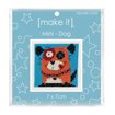 Mini Cross Stitch Kit 7 x 7cm - Dog