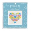 Mini Cross Stitch Kit 5 x 5cm - Heart