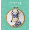 Mini Cross Stitch Kit with Hoop 10cm - Deer