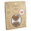 Timber Cross Stitch Kit 4 x 4.7cm 2pc - Heart