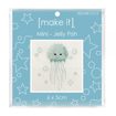 Mini Cross Stitch Kit 6 x 5cm - Jelly Fish