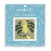 Mini Cross Stitch Kit 6 x 6cm - Cockatoo