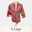 Quilted Jacket Red x Large