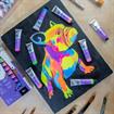 Mont Marte - Fluoro Acrylic Paint Intro Set 8pc x 18ml