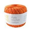 4ply Crochet Cotton BC330 ORANGE