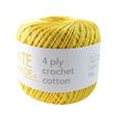 4ply Crochet Cotton BC186 YELLOW