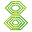 Matilda's Own Template - Lozenge 90deg Donut Set of 7 - 0.5-2in