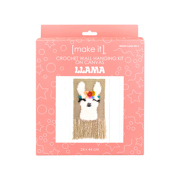MAKE IT Crochet Wall Hanging Kit 24 x 44cm - Llama