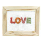 Punch Needle Photo Frame Kit 25.5 x 20.5cm - Love