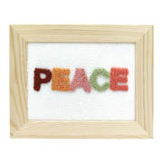 Punch Needle Photo Frame Kit 25.5 x 20.5cm - Peace
