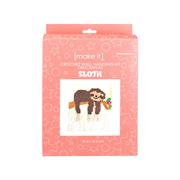 MAKE IT CROCHET WALL HANGING KIT-SLOTH 29.4X35.5CM SB#26