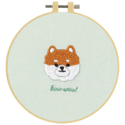 Embroidery Kit 15cm -  BOW WOW