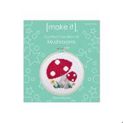 MAKE IT Cross Stitch Kit 10cm - Mushrooms