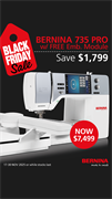 BERNINA 735 Pro Sewing and Embroidery Machine