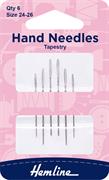 HEMLINE HANGSELL - Hand Needle - Tapestry 6 Pack - size 24-26
