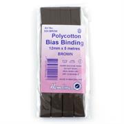 HEMLINE HANGSELL - Bias Binding 12mm x 5m - brown