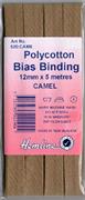 HEMLINE HANGSELL - Bias Binding 12mm x 5m - camel