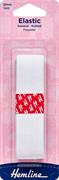 HEMLINE HANGSELL - Elastic  Knitted 25mm x 1m - white