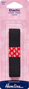 HEMLINE HANGSELL - Elastic  Knitted 20mm x 1m - black