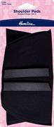 HEMLINE HANGSELL - Standard Set-In Shoulder Pads, 13mm, Large - black