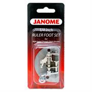 Janome accessories - ¼” Ruler Work Foot Set with adjustable foot height (foot & darning plate) BP for high speed straight stitch models - HD9, 1600P Series