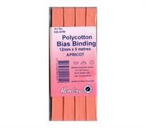Polycotton Bias Binding - Apricot 12mm X 5m