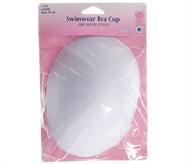 Swimwear Bra Cup 1 Pair, Large, White