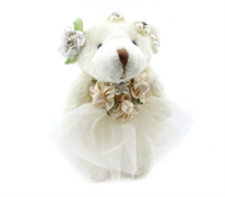 Cream Tutu Bear
