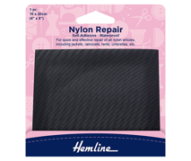 Self Adhesive Nylon Repair Patch, Black