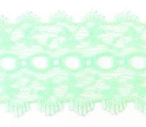 Feathered Eyelet Lace Plain - 37mm (width) - mint