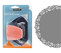 Fiskars Circle Border Punch - RING AROUND THE ROSEY