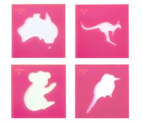 Australia 6 1/2" Block Template -  Aussie shapes