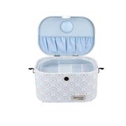 Gutermann X Birch Summer Loft Sewing Basket Medium Oval 31X18X21cm-Medallion Blue