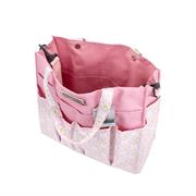 Gutermann X Birch Summer Loft Craft Carry All 35.5X11.5X35.5cm-Medallion Pindot Pink