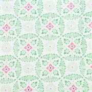Fabric Gutermann X Birch Summer Loft Medallion  110cm X 10Mt 100% Co Soft Green-152