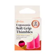 Sew Easy - Thimbles Ergonomic Soft Grip 2pk - 16mm/17mm