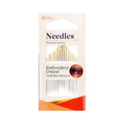 Sew Easy - Hand Needle Gold Eye - Embroidery Crewel 16pk - sizes 3-9