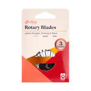 Sew Easy - Rotary Blade Mixed 45mm 3pk - Straight, Pinking, Wave