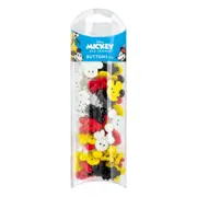 Hemline Buttons - Value Pack - Novelty Craft Button - Mickey & Minnie