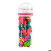 Hemline Buttons - Value Pack - Novelty Craft Buttons 45g - Garden